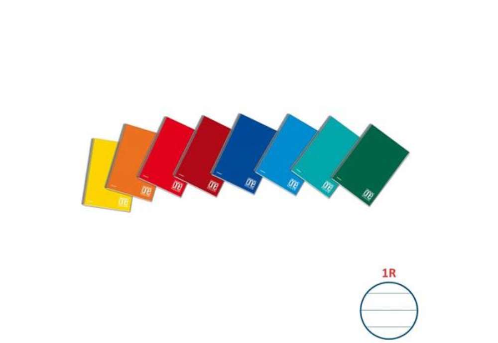 Immagine di Blocco spiralato One Color A4+ 80 g/m² - 60 ff con fori microperforati - 1R - 1156