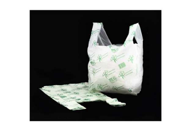 Immagine di Shopper NESSUNO in mater-bi biodegradabile verde 30+10+10x60 cm cartone da 500 pz. - 21382