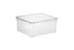Immagine di Contenitore Rotho Clear Box in PPL impilabile trasparente - 18 L 40x33,5x17 cm - F707805