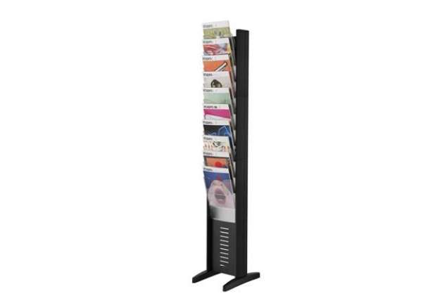 Immagine di Portariviste da terra Paperflow EPI 10 scomparti A4 - nero 30x38,2x160,6 cm K502781