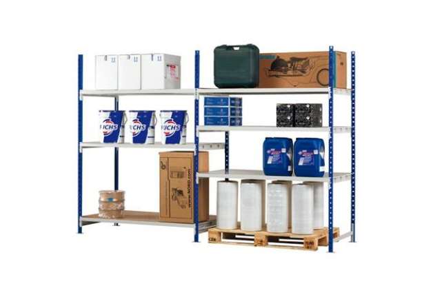 Immagine di Modulo aggiuntivo per scaffalatura Paperflow RANG'ECO+ regolabile 100x80x200 cm blu - K603181
