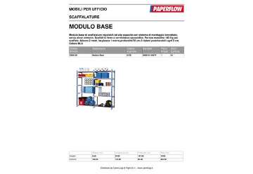 Visualizza i dettagli per Modulo base scaffalatura Paperflow RANG'ECO regolabile 100x34x200 cm blu - K605130 Immagine di Modulo base scaffalatura Paperflow RANG'ECO regolabile 100x34x200 cm blu - K605130
