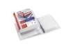 Immagine di Raccoglitore personalizzabile Sei Rota Stelvio TI A4 - 4 anelli D 65 mm blu dorso 9 cm - 36654637