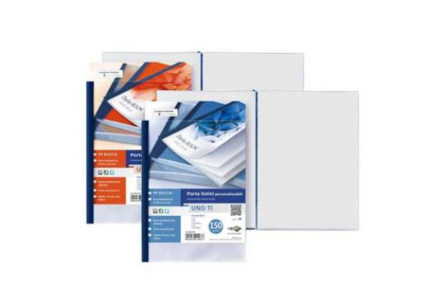 Immagine di Portalistini personalizzabile in PP Sei Rota Uno TI - PP buccia - 12 buste A4 blu - 55221207