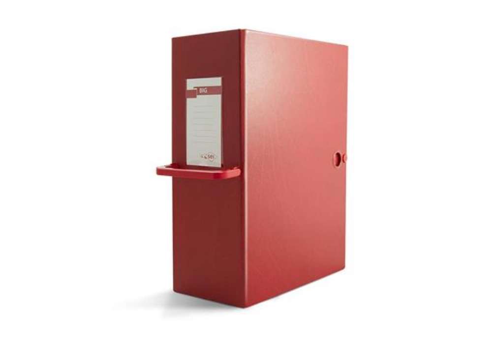 Immagine di Cartella portaprogetti con bottone Sei Rota Big - dorso 16 cm rosso - 26x36 cm 68001612