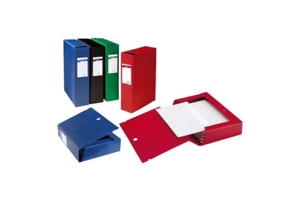 Immagine di Cartella portaprogetti con bottone Sei Rota Scatto - dorso 4 cm rosso - 26x36 cm- 67900412