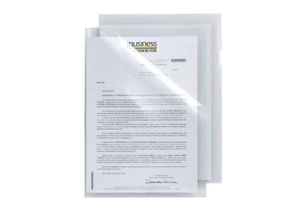 Immagine di Cartelline a L in PP Sei Rota Poli T 150 A4 trasparente - alto spessore - conf. 50 pezzi - 662319