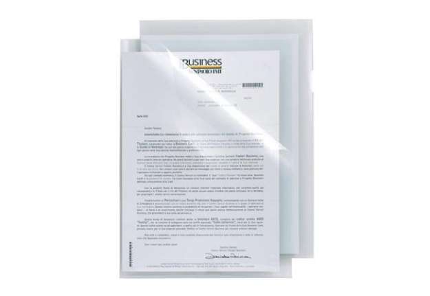 Immagine di Cartelline a L in PP Sei Rota Poli T 150 A4 trasparente - alto spessore - conf. 50 pezzi - 662319