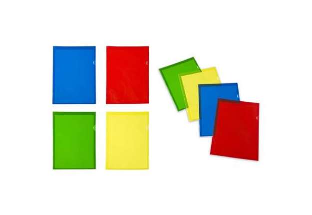 Immagine di Cartelline a L in PVC Sei Rota Capri 61 R Color altissimo spessore - blu A4 - conf. 10 pezzi - 26306