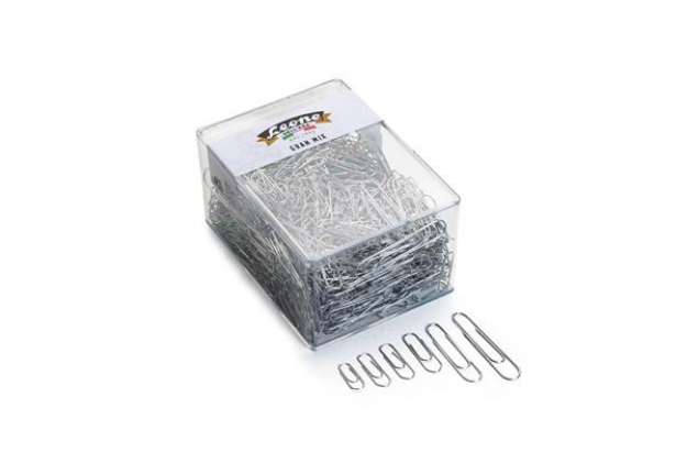Immagine di Fermagli Leone filo zincato ritrafilato Gran Mix misure assortite zinco brillante scatola da 500 g F