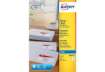 Immagine di Etichette bianche per buste AVERY QuickDRY™ 63,5x38,1 mm - 21 et/foglio - stampanti inkjet - cf. 25