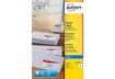 Immagine di Etichette bianche per buste AVERY QuickDRY™ 63,5x46,6 mm - 18 et/foglio - stampanti inkjet - cf. 25