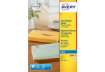 Immagine di Etichette poliestere trasparenti opache AVERY QuickPEEL™ 63,5x38,1 mm - 21 et/foglio - inkjet conf.