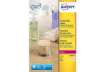 Immagine di Etichette poliestere trasparenti lucide AVERY QuickPEEL™ tonde Ø 40 mm - 24 et/foglio - laser conf.