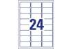 Immagine di Etichette permanenti per freezer Avery 63,5x33,9 mm bianco - 24 et./foglio - laser/inkjet - cf. 25 f