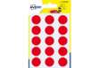 Immagine di Etichette rotonde colorate AVERY rosso Ø 19 mm - 15 et/foglio - scrivibili a mano - bustina da 6 fog