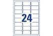 Immagine di Etichette permanenti poliestere bianche Avery 63,5x33,9 mm - 24 et/foglio - stampanti laser cf. 100