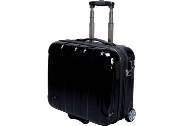 Immagine di Trolley portadocumenti JSA in policarbonato 43x21x40 cm nero 45513