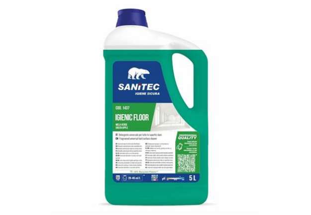 Immagine di Detergente concentrato per pavimenti Sanitec Igenic Floor Mela verde & Bacche 5 Kg - 1437
