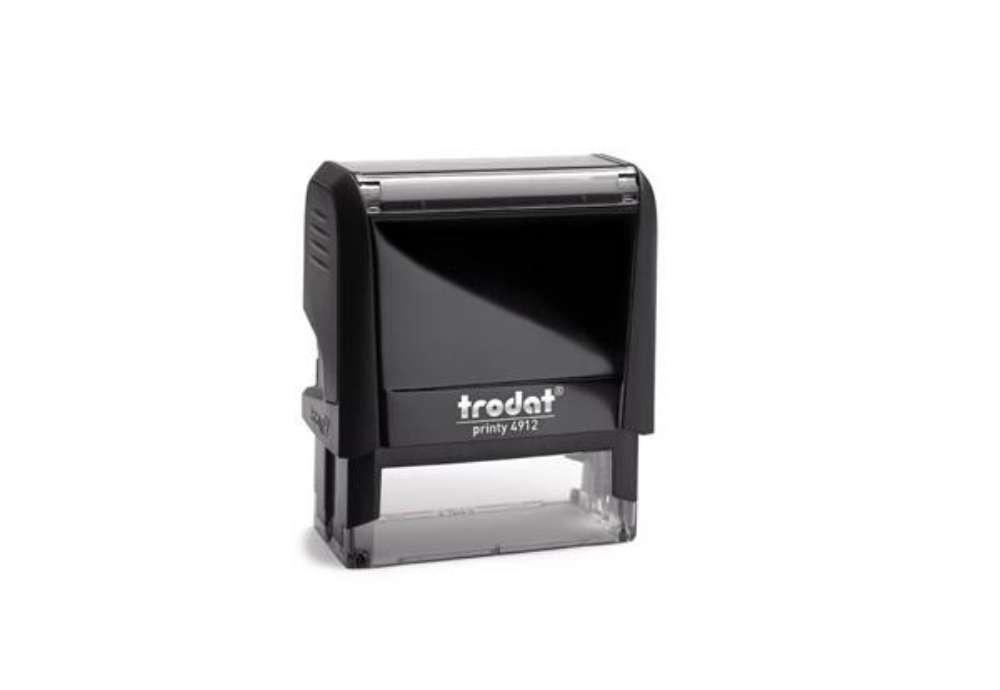 Immagine di Timbro autoinchiostrante personalizzabile a 5 righe TRODAT PRINTY 4912 in plastica 47x18 mm nero - 4