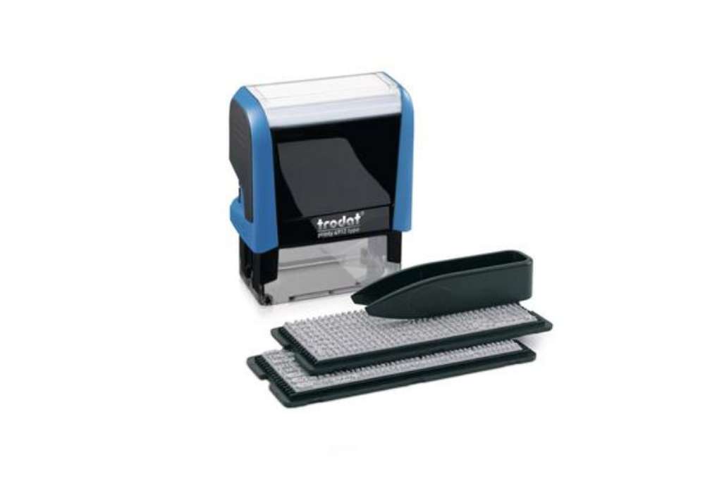 Immagine di Timbro componibile TRODAT PRINTY Typo in plastica 47x18 mm nero 43145