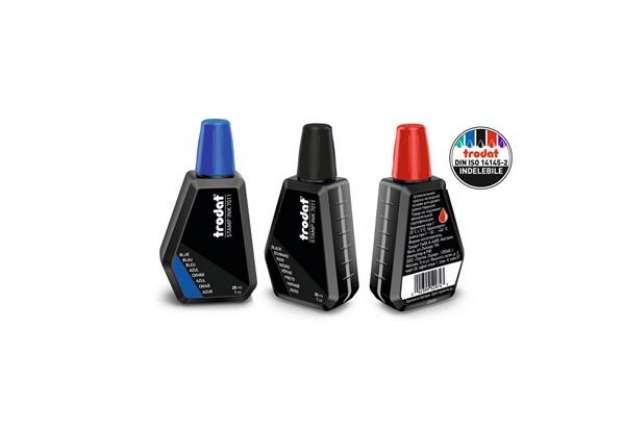 Immagine di Inchiostro per timbri 7011 TRODAT 28 ml blu 55883