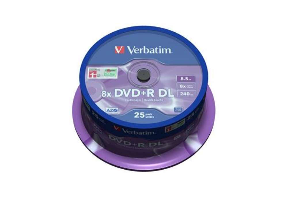 Immagine di DVD+R Double Layer Verbatim 8.5 GB  in confezione da 25 dvd+r - 43757