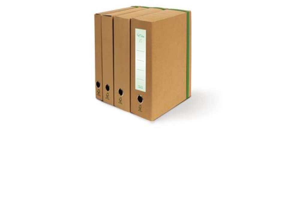 Immagine di Portaprogetti con elastico piatto EURO-CART Eco Elite ''FSC'' dorso 6 cm avana - FMCXCPECO06ELPAV