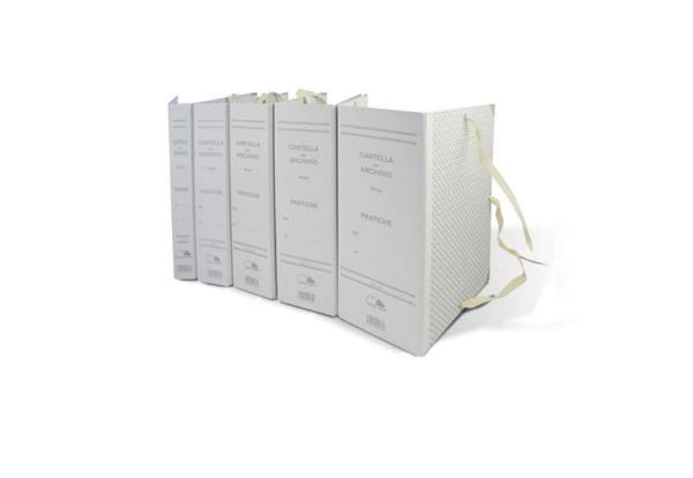 Immagine di Faldone con lacci occhiellati EURO-CART cartone da 1,8 mm dorso 18 cm - 25x35 cm CA18