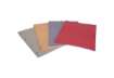 Immagine di Divisori in cartoncino Manilla con fori EURO-CART 23x30 cm rosso conf. da 100 pezzi DM04RO C/FORI_DE