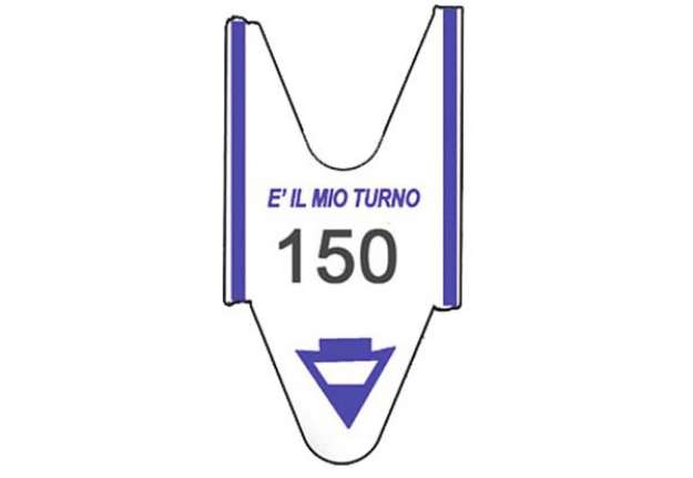 Immagine di Rotolo tagliandi per eliminacode Printex 2000 tagliandi a 3 cifre blu conf. 5 rotoli - TR/ROLL/BLU3