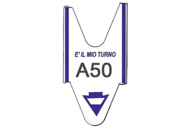 Immagine di Rotolo tagliandi per eliminacode Printex 2000 tagliandi f.to lettera + 2 cifre blu - Conf. 5 pezzi -