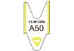 Immagine di Rotolo tagliandi per eliminacode Printex 2000 tagliandi f.to lettera + 2 cifre giallo - Conf. 5 pezz