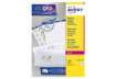 Immagine di Etichette bianche per indirizzi AVERY Ultragrip™ 63,5x72 mm - 12 et/foglio - stampanti laser cf. 100