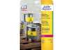 Immagine di Etichette permanenti poliestere giallo Avery Ø 30 mm - 48 et/foglio - per stampanti laser - cf. 20 f