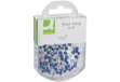 Immagine di Spilli cartografici Q-Connect 15 mm blu  conf. da 100 - KF15276