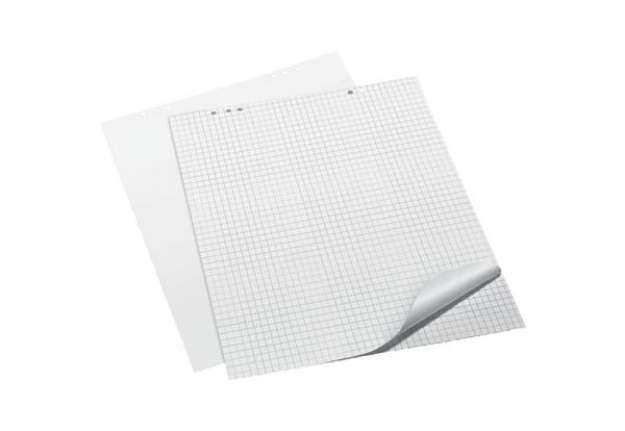 Immagine di Blocchi per lavagne a fogli mobili Q-Connect 68x98 cm 20 ff a quadretti conf. da 5 pezzi - KF18927