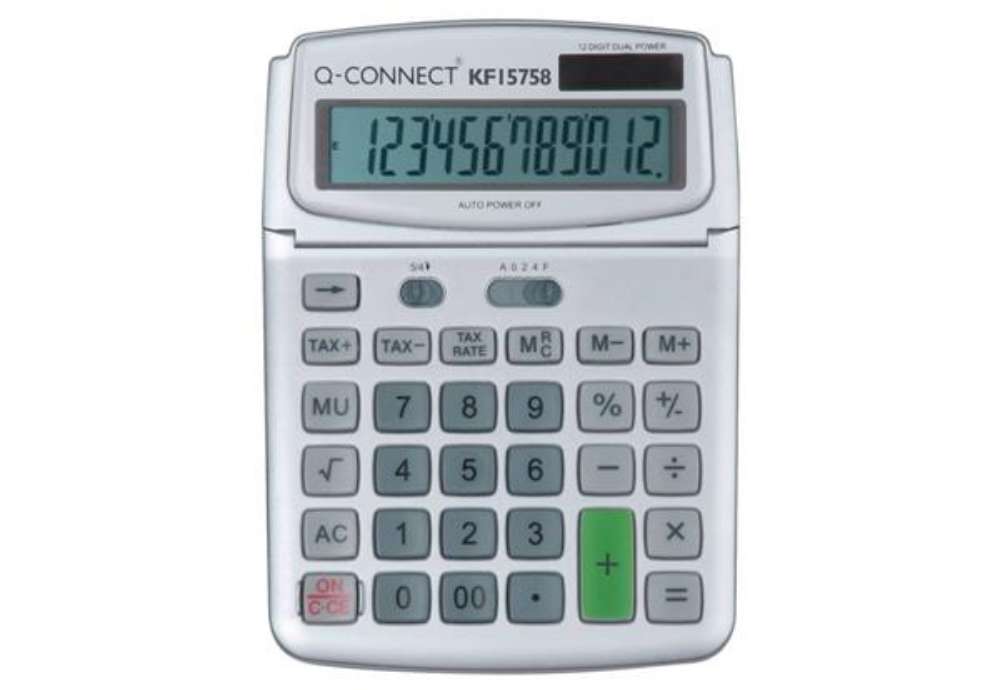 Immagine di Calcolatrice solare da tavolo Q-Connect L - 12 cifre KF15758