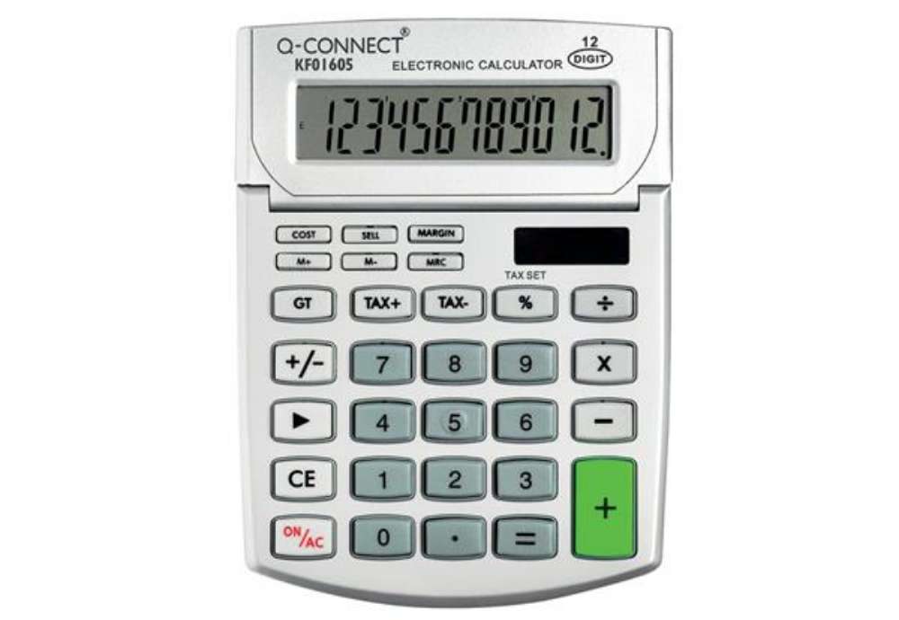 Immagine di Calcolatrice solare da tavolo Q-Connect M - 12 cifre KF01605