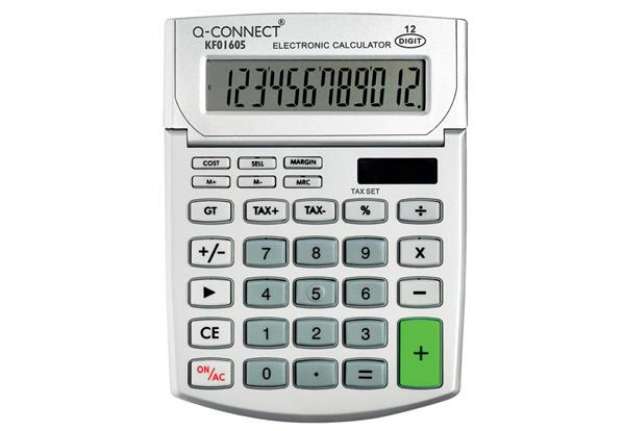 Immagine di Calcolatrice solare da tavolo Q-Connect M - 12 cifre KF01605