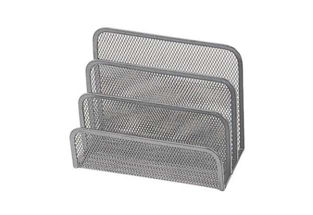 Immagine di Sparticarte in metallo Q-Connect 17x13,5x8,3 cm argento KF00852