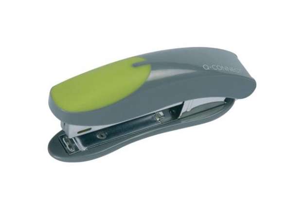 Immagine di Cucitrice fino a 12 fogli Q-Connect grigio/verde KF00991