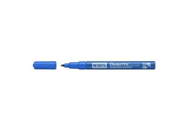 Immagine di Marcatore permanente Pentel Pen N50S punta conica 3.8 mm blu N50S-C