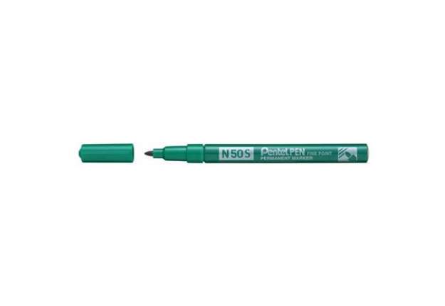 Immagine di Marcatore permanente Pentel Pen N50S punta conica 3.8 mm verde N50S-D