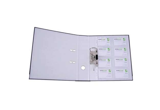 Immagine di Busta perforata per biglietti da visita Q-Connect A4 trasparente Conf. 10 pezzi - KF15417