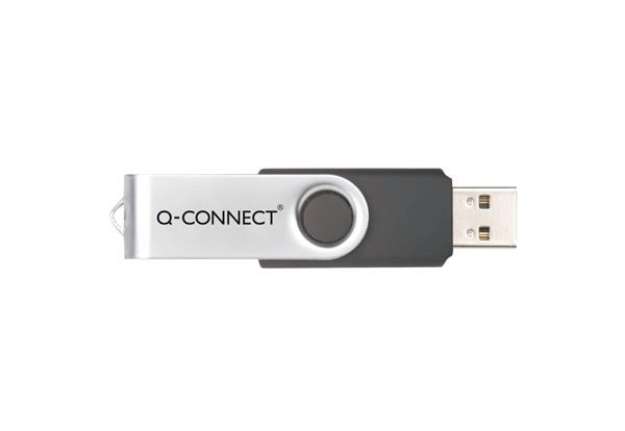 Immagine di Chiavetta USB in blister Q-Connect High Speed 2.0 nero 4 GB con cappuccio di protezione KF41511