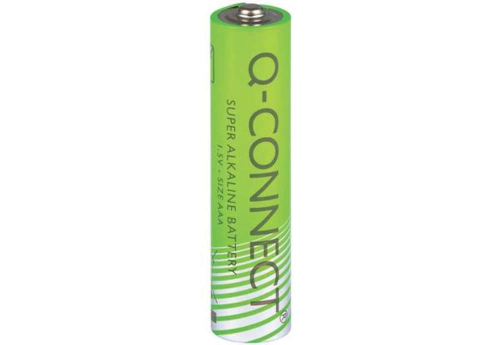 Immagine di Batteria alcalina Q-Connect AAA/LR03 1.5 V - conf. 4 pz in blister - KF00488