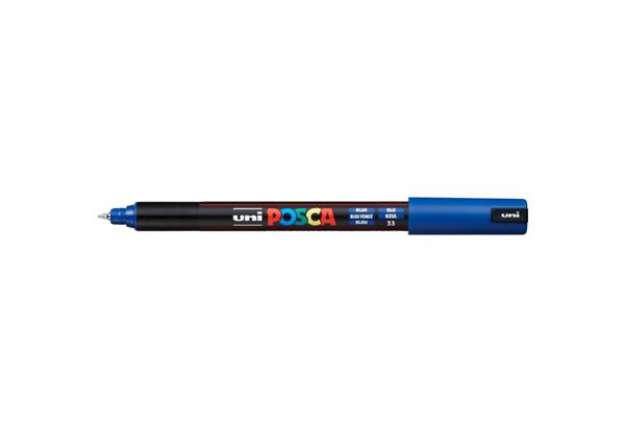 Immagine di Marcatore a tempera POSCA Uni-Ball punta tonda 0,7 mm blu scuro M PC1MR B