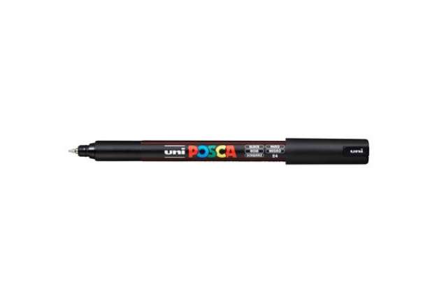 Immagine di Marcatore a tempera POSCA Uni-Ball punta tonda 0,7 mm nero M PC1MR N