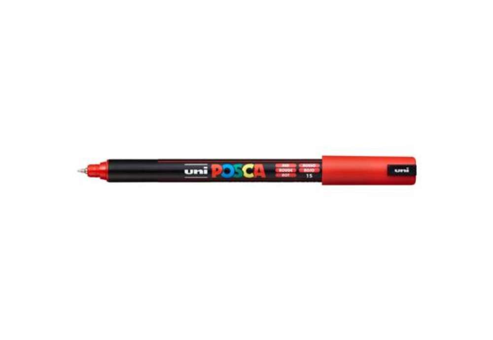 Immagine di Marcatore a tempera POSCA Uni-Ball punta tonda 0,7 mm rosso M PC1MR R